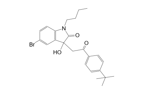2H-indol-2-one, 5-bromo-1-butyl-3-[2-[4-(1,1-dimethylethyl)phenyl]-2-oxoethyl]-1,3-dihydro-3-hydroxy-