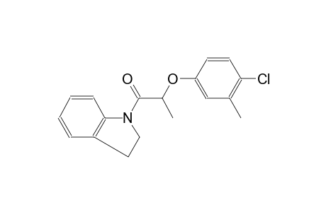 1H-indole, 1-[2-(4-chloro-3-methylphenoxy)-1-oxopropyl]-2,3-dihydro-