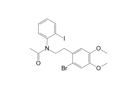 N-[2-(2-Bromo-4,5-dimethoxy)phenyl]ethyl-N-(2-iodophenyl)acetamide
