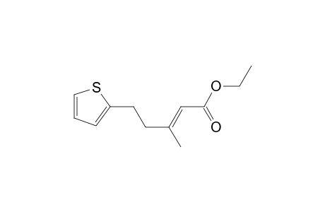 (E)-3-Methyl-5-thiophen-2-yl-pent-2-enoic acid ethyl ester