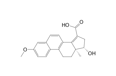 11H-Cyclopenta[a]phenanthrene-15-carboxylic acid, 12,13,16,17-tetrahydro-17-hydroxy-3-methoxy-13-methyl-, (13S-cis)-