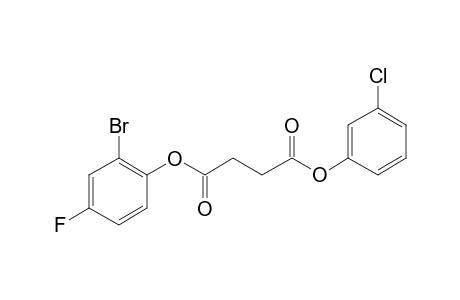 Succinic acid, 3-chlorophenyl 2-bromo-4-fluorophenyl ester