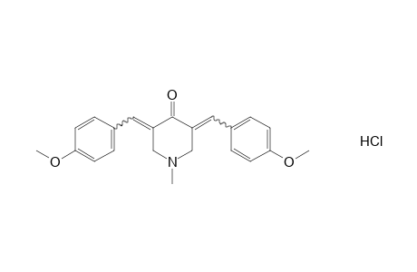 3,5-bis(p-methoxybenzylidene)-1-methyl-4-piperidone, hydrochloride