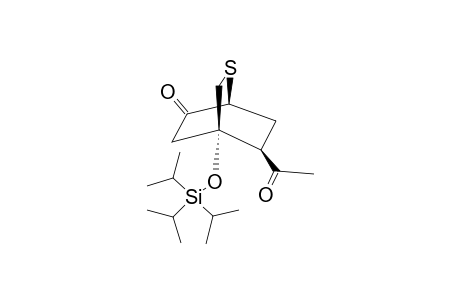 (1S*,4R*,5R*)-5-ACETYL-4-TRIISOPROPYLSILYLOXY-2-THIABICYCLO-[2.2.2]-OCTAN-7-ONE