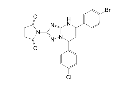1-[5-(4-bromophenyl)-7-(4-chlorophenyl)-4,7-dihydro[1,2,4]triazolo[1,5-a]pyrimidin-2-yl]-2,5-pyrrolidinedione