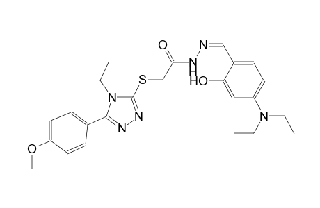N'-{(Z)-[4-(diethylamino)-2-hydroxyphenyl]methylidene}-2-{[4-ethyl-5-(4-methoxyphenyl)-4H-1,2,4-triazol-3-yl]sulfanyl}acetohydrazide