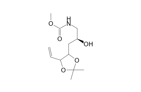 Methyl (2S)-N-[3-(2',2'-dimethyl-5'-vinyl)-[(1",3')dioxolan-4''-yl]-2-hydroxypropyl]-carbamate