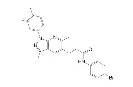 1H-pyrazolo[3,4-b]pyridine-5-propanamide, N-(4-bromophenyl)-1-(3,4-dimethylphenyl)-3,4,6-trimethyl-