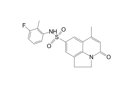 4H-Pyrrolo[3,2,1-ij]quinoline-8-sulfonamide, N-(3-fluoro-2-methylphenyl)-1,2-dihydro-6-methyl-4-oxo-