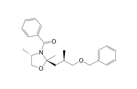 (2R,4S,2'R)-3-Benzoyl-2,4-dimethyl-2-(3'-benzyloxy-2'-methylpropyl)oxazolidine