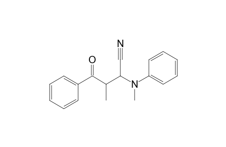3-Benzoyl-2-(N-methylanilino)butanenitrile