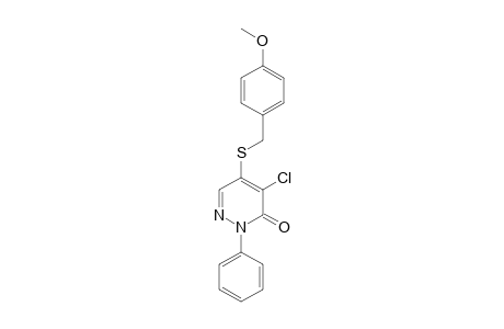 3(2H)-Pyridazinone, 4-chloro-5-[[(4-methoxyphenyl)methyl]thio]-2-phenyl-