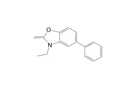 Benzoxazole, 3-ethyl-2,3-dihydro-2-methylene-5-phenyl-