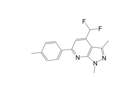 4-(difluoromethyl)-1,3-dimethyl-6-(4-methylphenyl)-1H-pyrazolo[3,4-b]pyridine