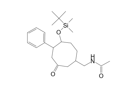 (+-)-N-[[6-[[(1,1-Dimethylethyl)dimethylsilyl]oxy]-3-oxo-5-phenyl-cyclooctyl]methyl]acetamide