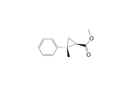 Cyclopropanecarboxylic acid, 2-methyl-2-phenyl-, methyl ester, trans-