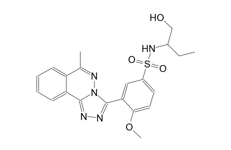 N-[1-(hydroxymethyl)propyl]-4-methoxy-3-(6-methyl[1,2,4]triazolo[3,4-a]phthalazin-3-yl)benzenesulfonamide