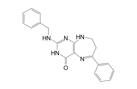 2-(Benzylamino)-8,9-dihydro-6-phenyl-3H-pyrimido[4,5-b][1,4]diazepin-4(7H)-one