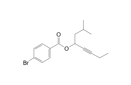 4-Bromobenzoic acid, 2-methyloct-5-yn-4-yl ester