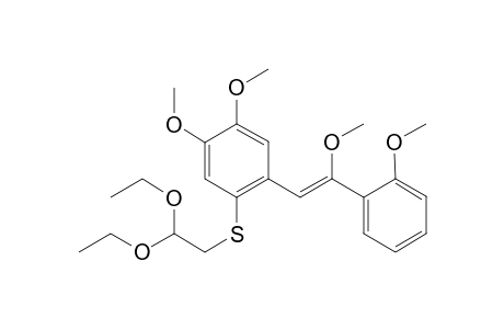 (Z)-2-{2-[2-Methoxyphenyl(methoxy)ethenyl]-4,5-dimethoxyphenylthio}ethanone diethoxy acetal