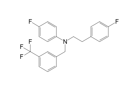 4-Fluoro-N-[2-(4-fluorophenyl)ethyl]-N-([3-(trifluoromethyl)phenyl]methyl)aniline