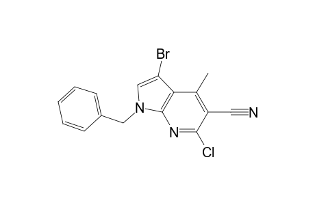 1-Benzyl-3-bromo-4-methyl-5-cyano-6-chloro-7-azaindole