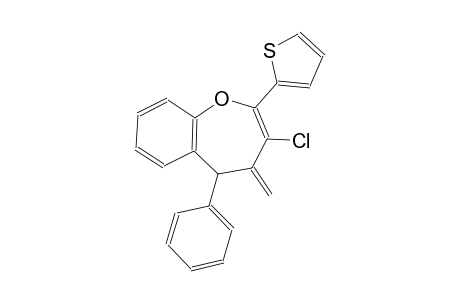 1-benzoxepin, 3-chloro-4,5-dihydro-4-methylene-5-phenyl-2-(2-thienyl)-
