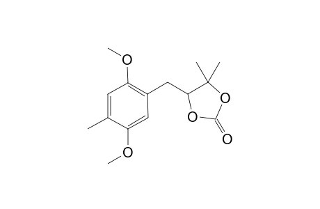 5-(2,5-Dimethoxy-4-methylbenzyl)-4,4-dimethyl-1,3-dioxolan-2-one