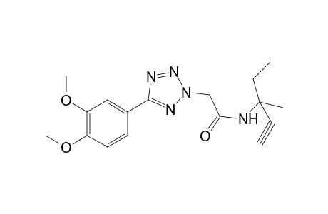 2-[5-(3,4-dimethoxyphenyl)-1,2,3,4-tetrazol-2-yl]-N-(3-methylpent-1-yn-3-yl)ethanamide
