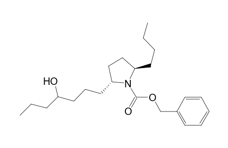 (2R,5R)-2-butyl-5-(4-hydroxyheptyl)-1-pyrrolidinecarboxylic acid (phenylmethyl) ester