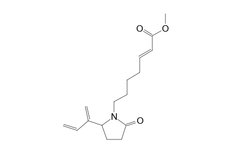 7-[2-(1-METHYLENE-ALLYL)-5-OXO-PYRROLIDIN-1-YL]-HEPT-2-ENOIC-ACID-METHYLESTER