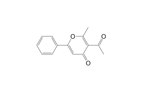 4H-Pyran-4-one, 3-acetyl-2-methyl-6-phenyl-