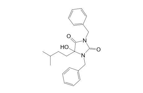 1,3-Dibenzyl-5-hydroxy-5-isopentyl-2,4-imidazolidinedione