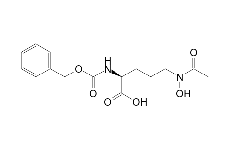 (2S)-5-[acetyl(hydroxy)amino]-2-(benzyloxycarbonylamino)valeric acid