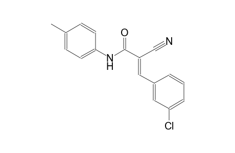 (2E)-3-(3-chlorophenyl)-2-cyano-N-(4-methylphenyl)-2-propenamide