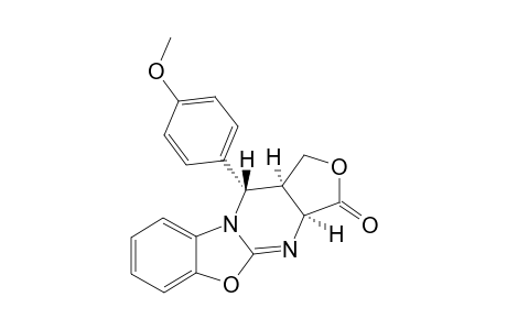 (3AR*,11R*,11AS*)-11-(4-METHOXYPHENYL)-3,3A,11,11A-TETRAHYDRO-1H-FURO-[3',4':4,5]-PYRIMIDO-[2,1-B]-[1,3]-BENZOXAZOL-3-ONE