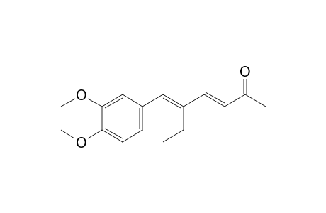 (3E,5E)-6-(3,4-dimethoxyphenyl)-5-ethyl-hexa-3,5-dien-2-one
