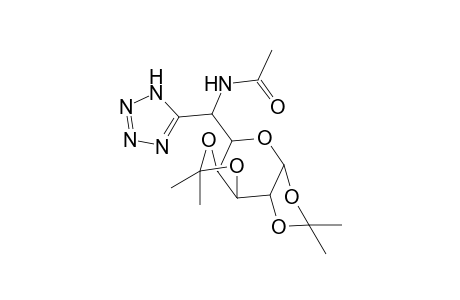 5-( 6'-Acetamido-6'-deoxy-1',2' : 3',4'-di-O-isopropylidene-D-glycero-.alpha.-D-galacto-hexapyranos-6'-yl)-tetrazole