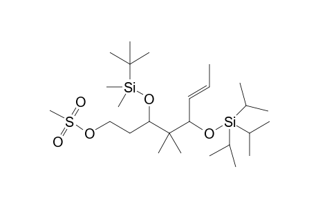 Methanesulfonic acid (E)-3-(tert-butyl-dimethyl-silanyloxy)-4,4-dimethyl-5-triisopropylsilanyloxy-oct-6-enyl ester