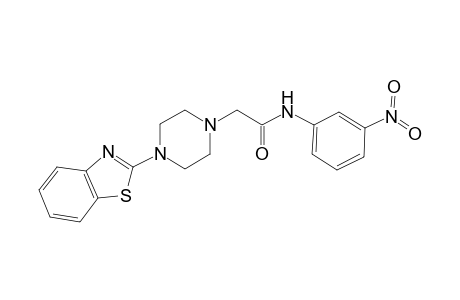 2-[4-(1,3-benzothiazol-2-yl)-1-piperazinyl]-N-(3-nitrophenyl)acetamide