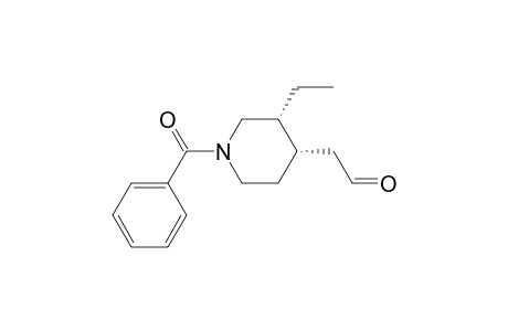 2-[(3R,4S)-1-benzoyl-3-ethyl-4-piperidinyl]acetaldehyde