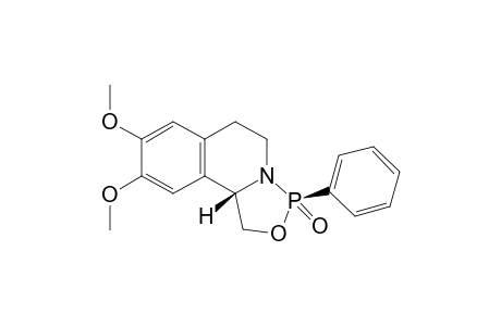 (3R,10bS)-8,9-dimethoxy-3-phenyl-1,5,6,10b-tetrahydro-[1,3,2]oxazaphospholo[4,3-a]isoquinoline 3-oxide