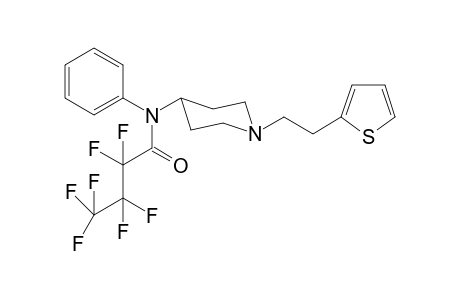 N-Phenyl-N-(1-[2-(thiophen-2-yl)ethyl]piperidin-4-yl)heptafluorobutanamide