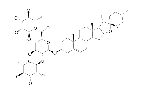 SOLAMARINE;(25S)-3-BETA-[O-ALPHA-L-RHAMNOPYRANOSYL-(1->2)-[O-ALPHA-L-RHAMNOPYRANOSYL-(1->4)]-BETA-D-GLUCOPYRANOSYLOXY]-22-BETA-N-SPIROSOL-5-ENE