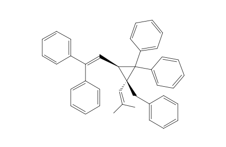 trans-2-Benzyl-2-(2-methylpropenyl)-1,1-diphenyl-3-(2,2-diphenylvinyl)cyclopropane
