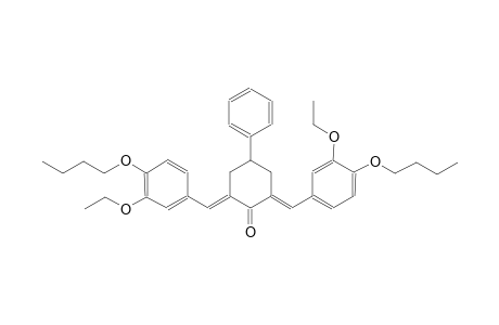 cyclohexanone, 2,6-bis[(4-butoxy-3-ethoxyphenyl)methylene]-4-phenyl-, (2E,6E)-
