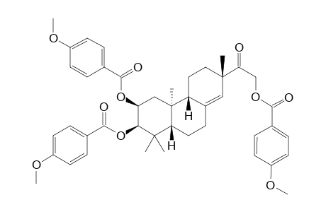 2,3,16-TRI-PARA-METHOXYBENZOYLOXY-15-KETO-(ENT)-PIMAR-8(14)-ENE
