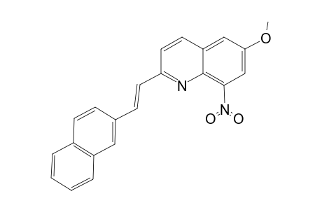 6-Methoxy-2-[(E)-2-(2-naphthyl)-1-ethenyl]-8-nitroquinoline