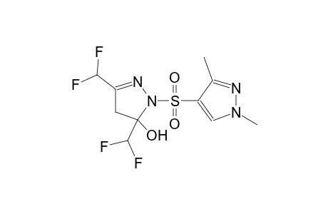 3,5-bis(difluoromethyl)-1-[(1,3-dimethyl-1H-pyrazol-4-yl)sulfonyl]-4,5-dihydro-1H-pyrazol-5-ol