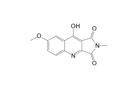 7-Methoxy-2-methyl-9-hydroxypyrrolo[3,4-b]quinoline-1,3-dione